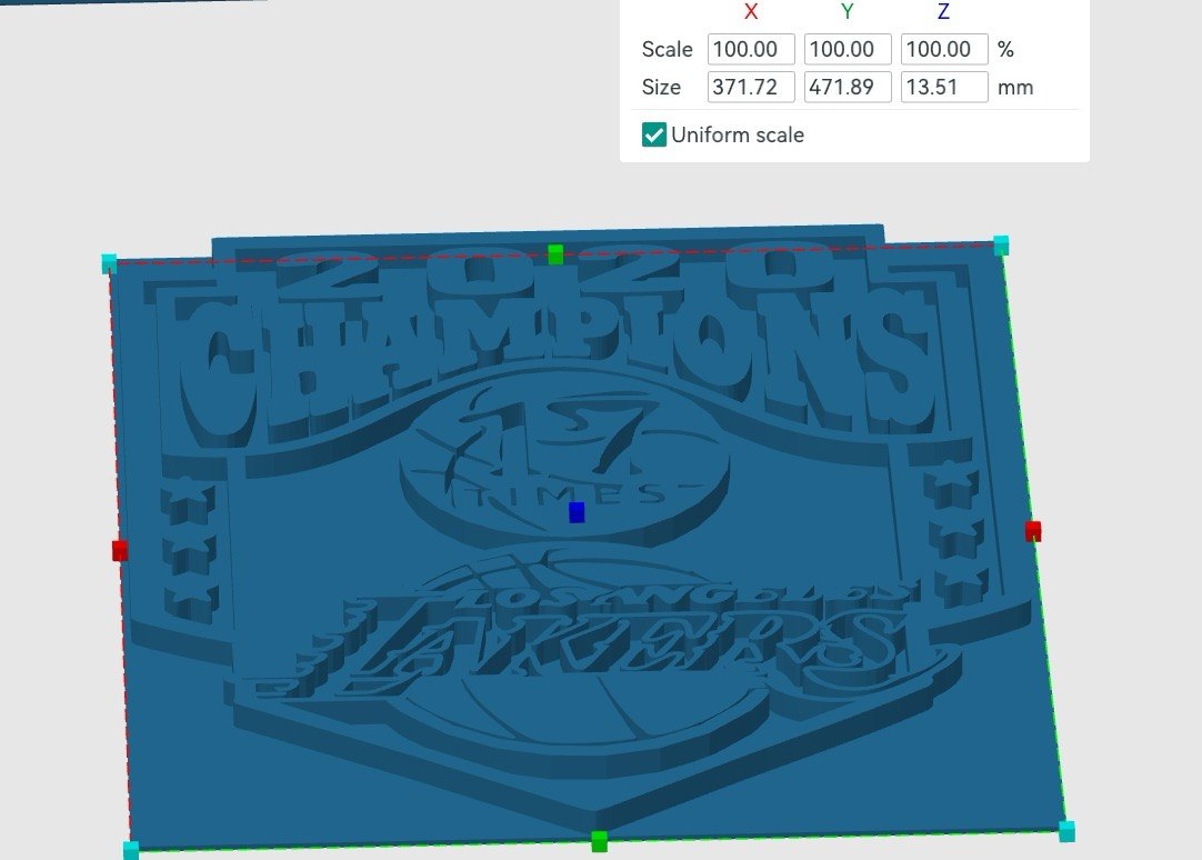 CAM software 3D design preview for a CNC carved plaque