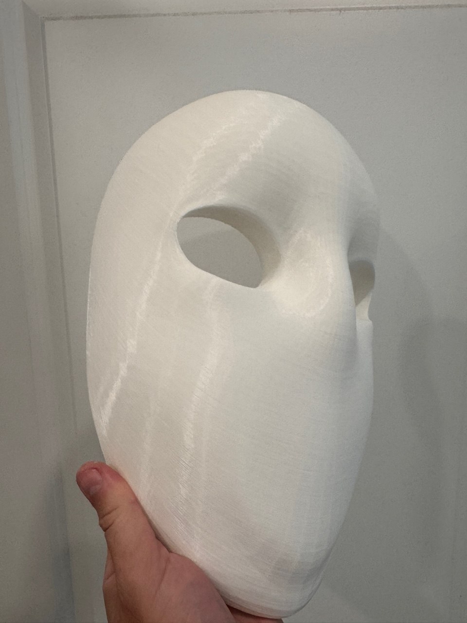 3D printed cosplay face mask prop