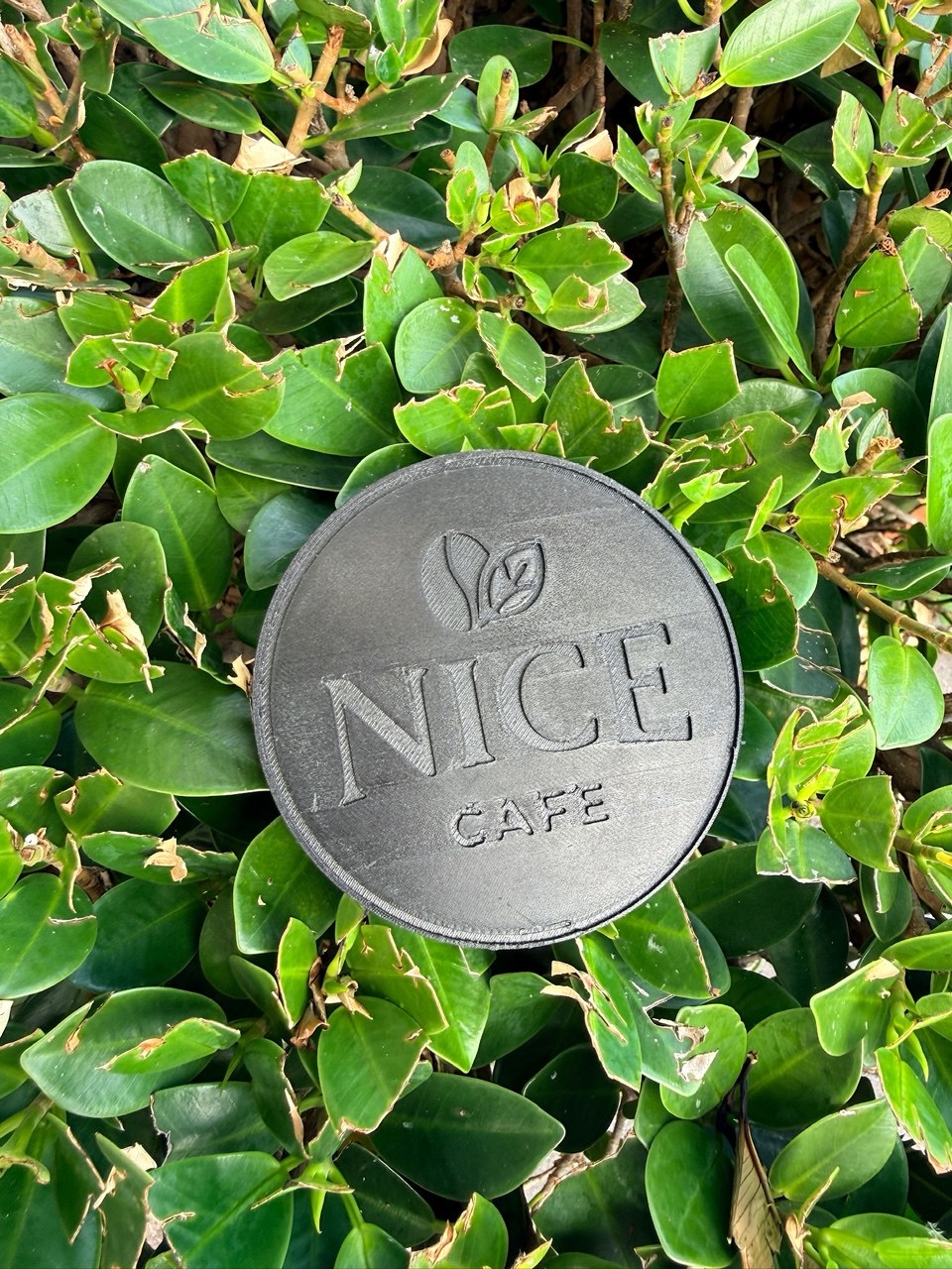 3D printed branded medallion for Nice Cafe